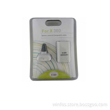 for xBox 360 4800mAh Battery Pack & Chargeable Cable